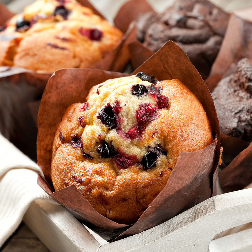 White Chocolate & Raspberry Muffins